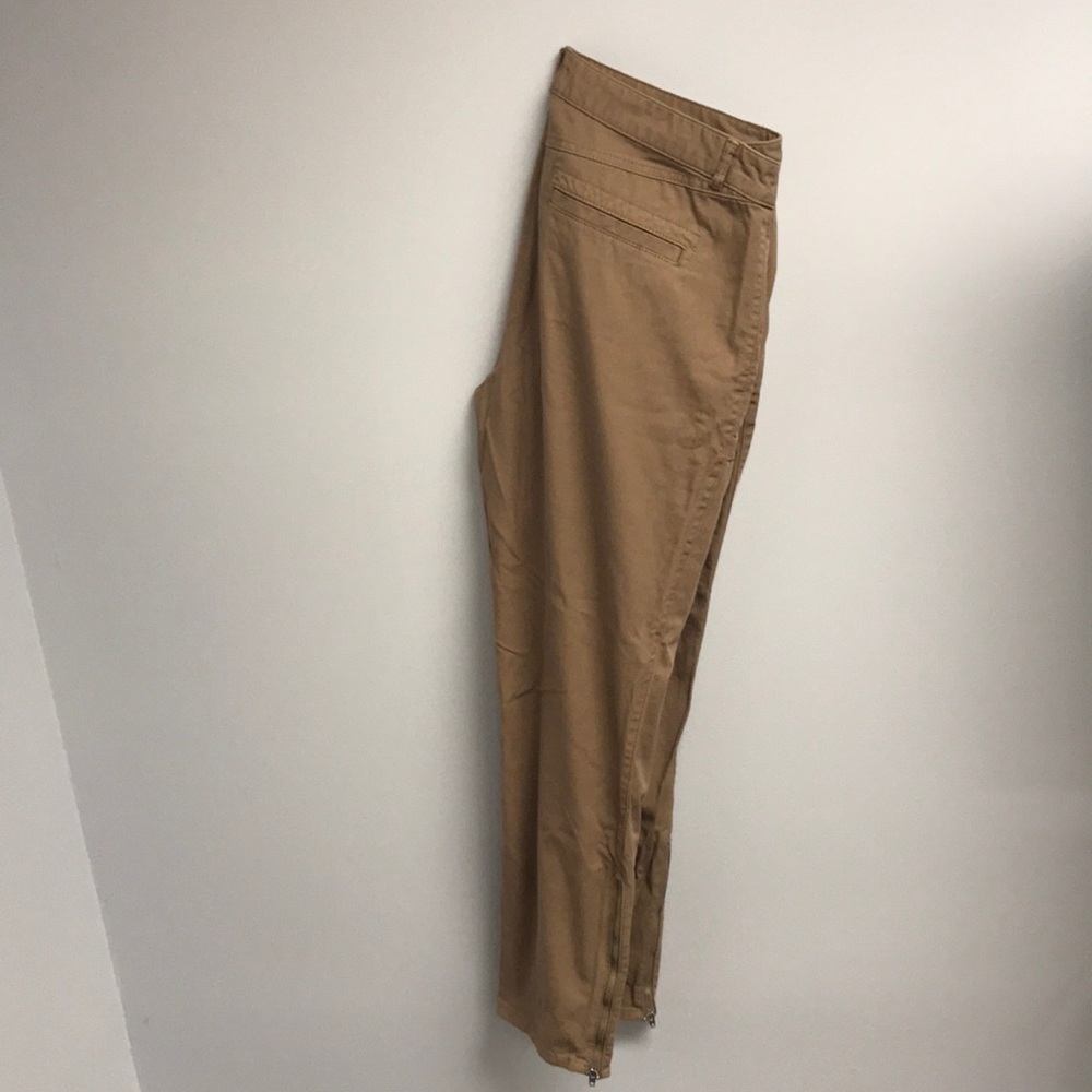 Pants with zippers